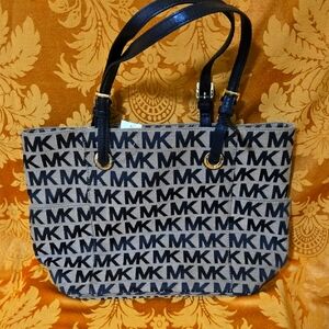 Michael Kors Brown and Black Monogram Tote